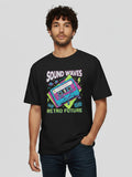 Sound Waves Oversized T-Shirt