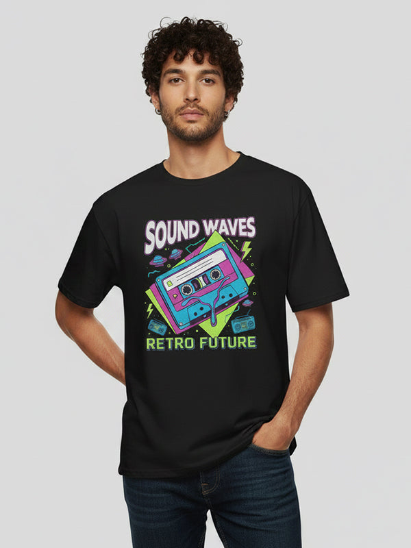 Sound Waves Oversized T-Shirt