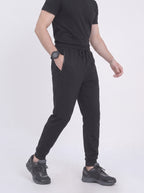 Black Regular Fit Jogger Trousers