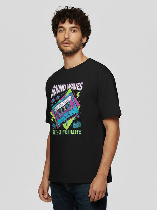 Sound Waves Oversized T-Shirt