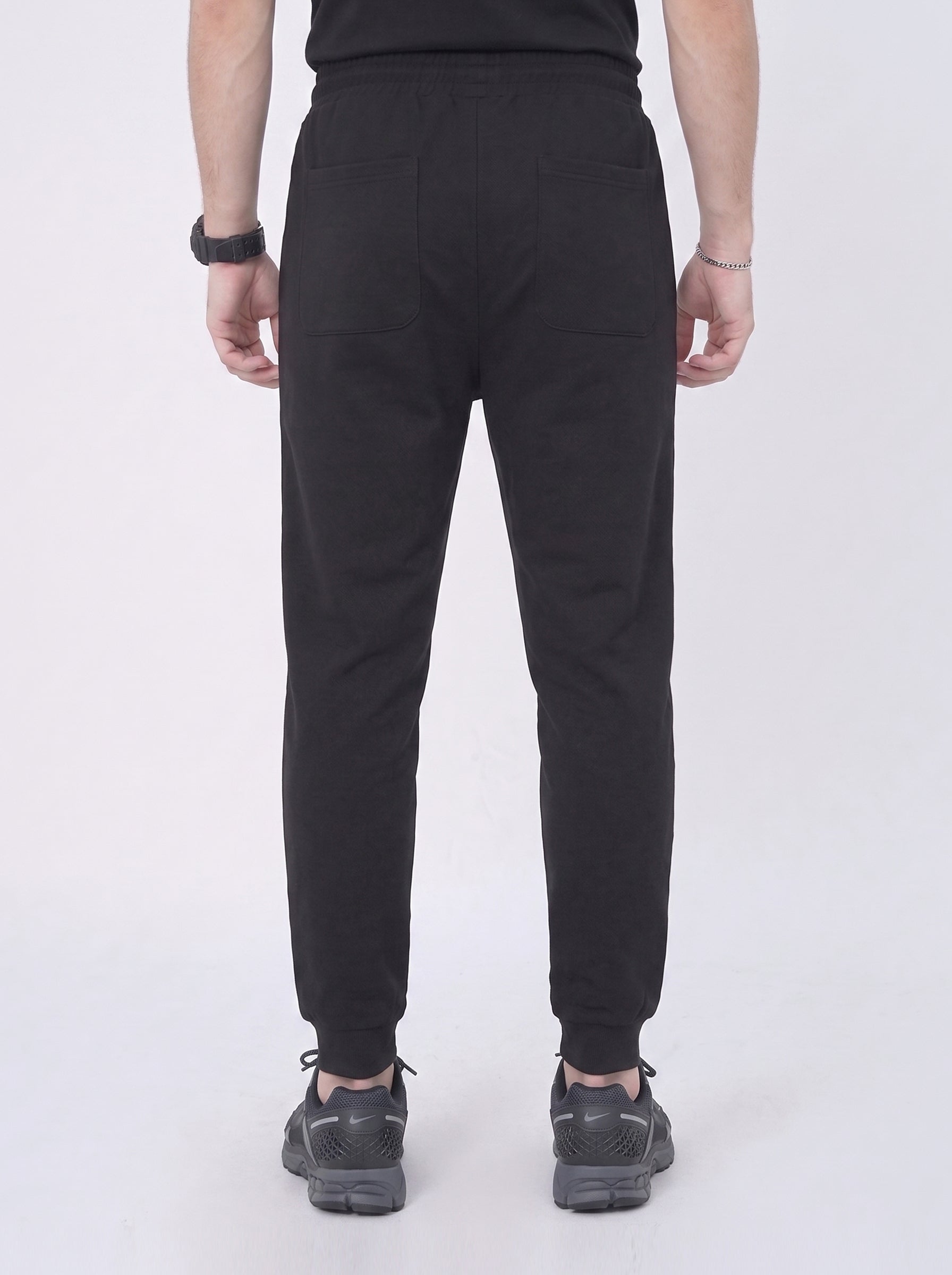 Black Regular Fit Jogger Trousers