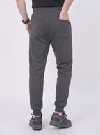Gray Regular Fit Jogger Trousers