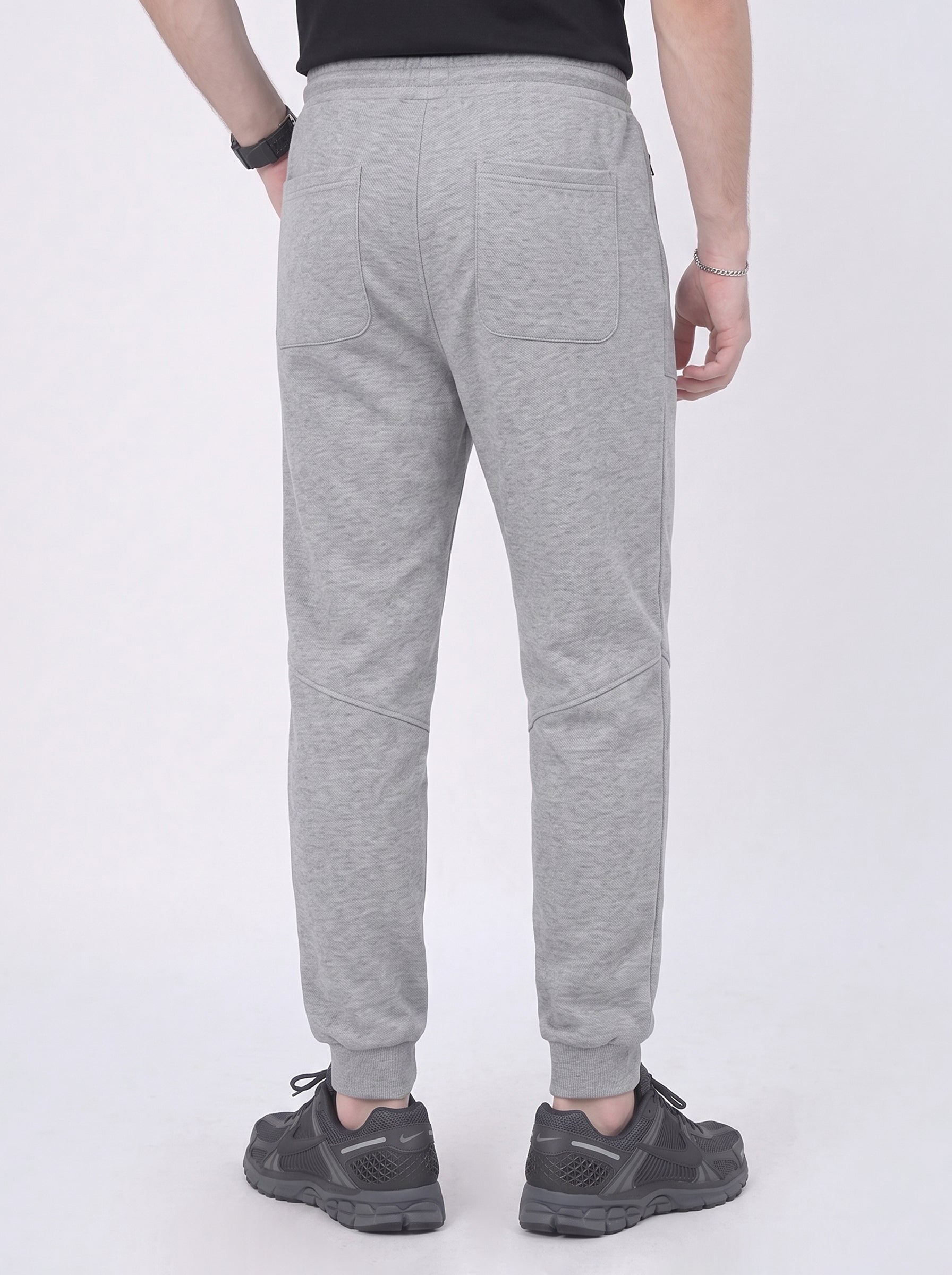 White Regular Fit Jogger Trousers