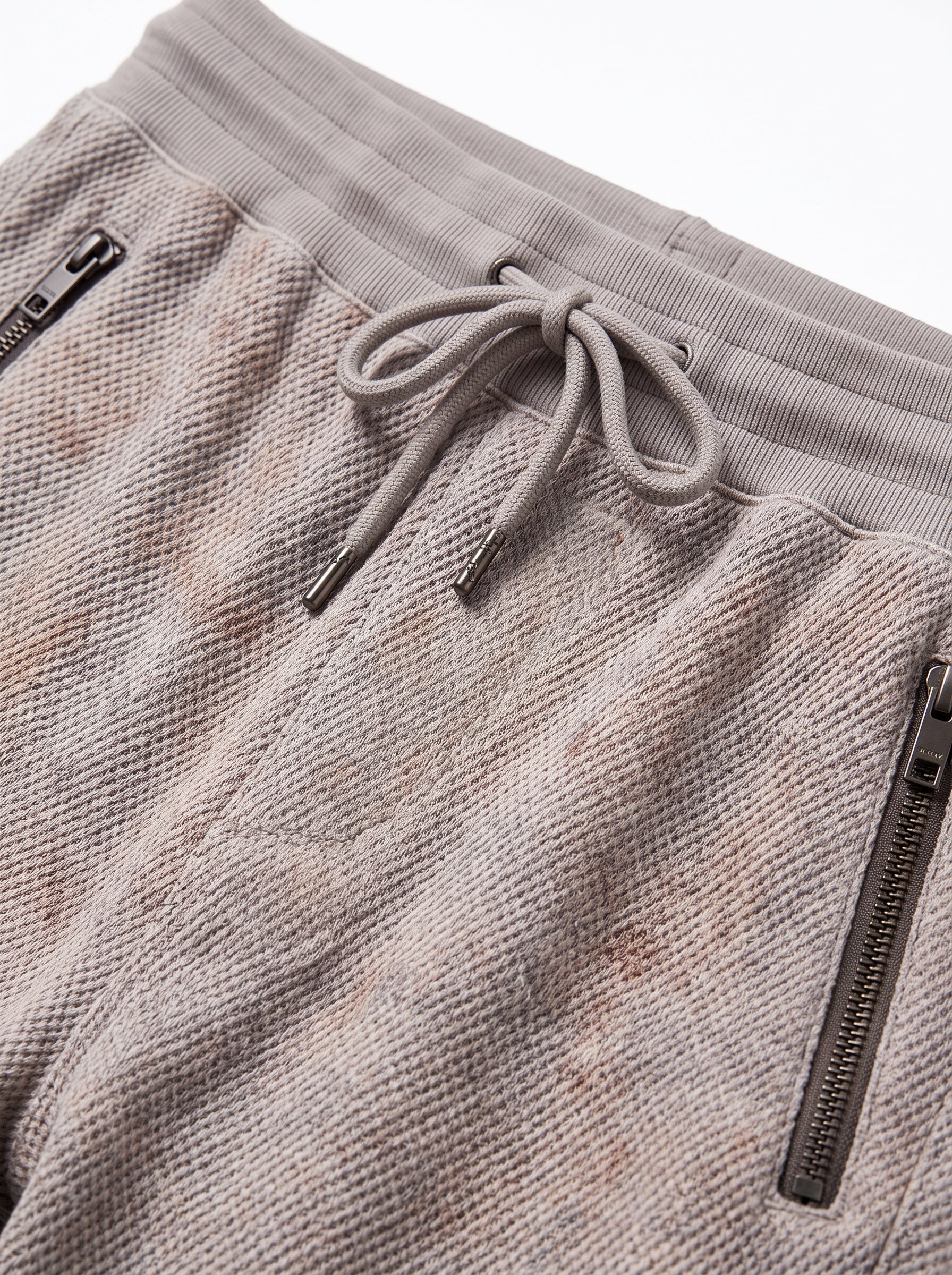 Off White Waffle Knit Jogger Trousers