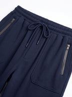 Blue Regular Fit Jogger Trousers