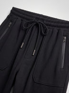 Black Regular Fit Jogger Trousers