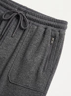 Gray Regular Fit Jogger Trousers