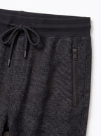 Gray Waffle Knit Jogger Trousers