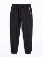 Black Regular Fit Jogger Trousers