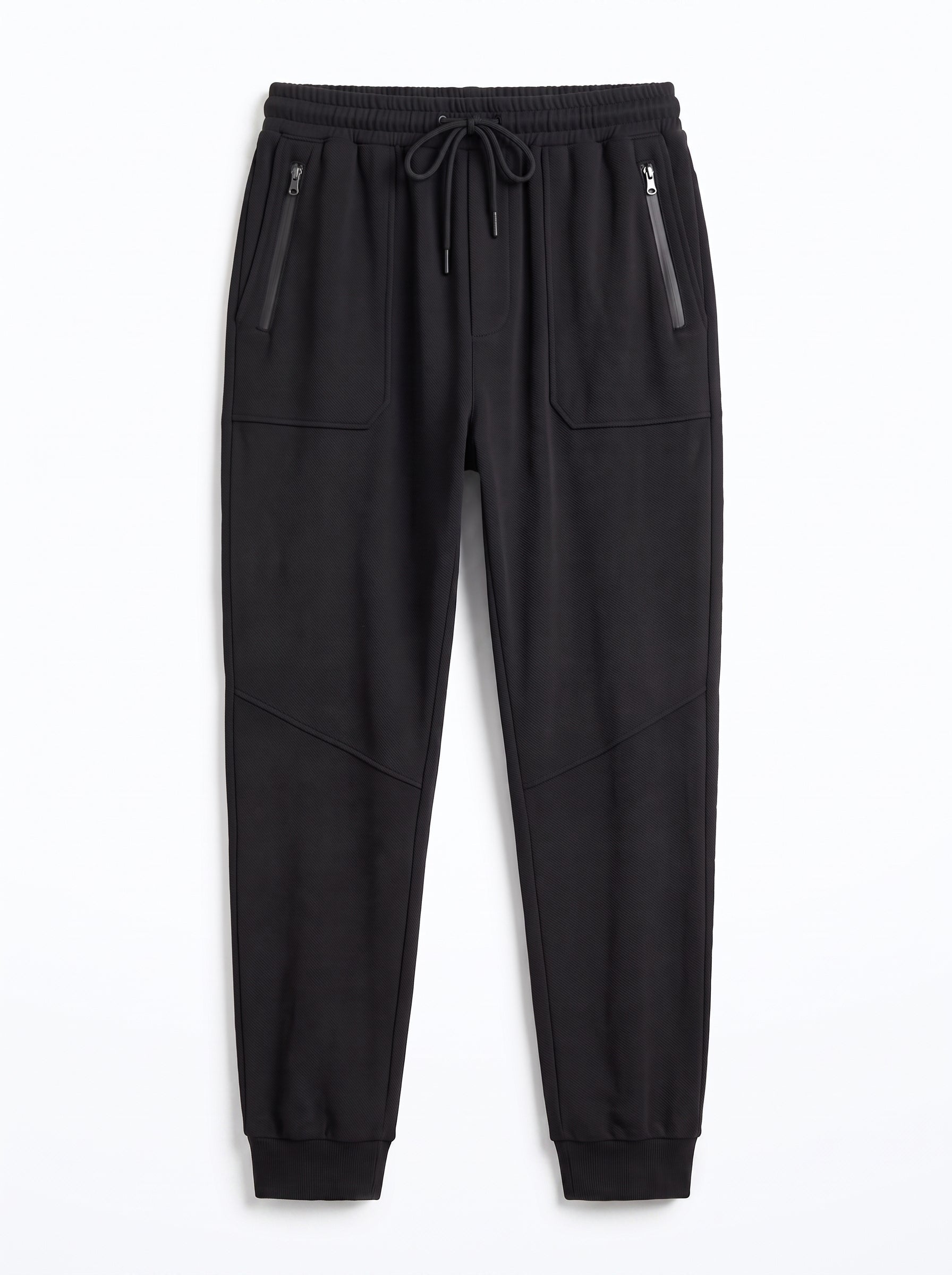 Black Regular Fit Jogger Trousers