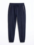 Blue Regular Fit Jogger Trousers