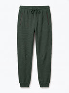 Olive Waffle Knit Jogger Trousers