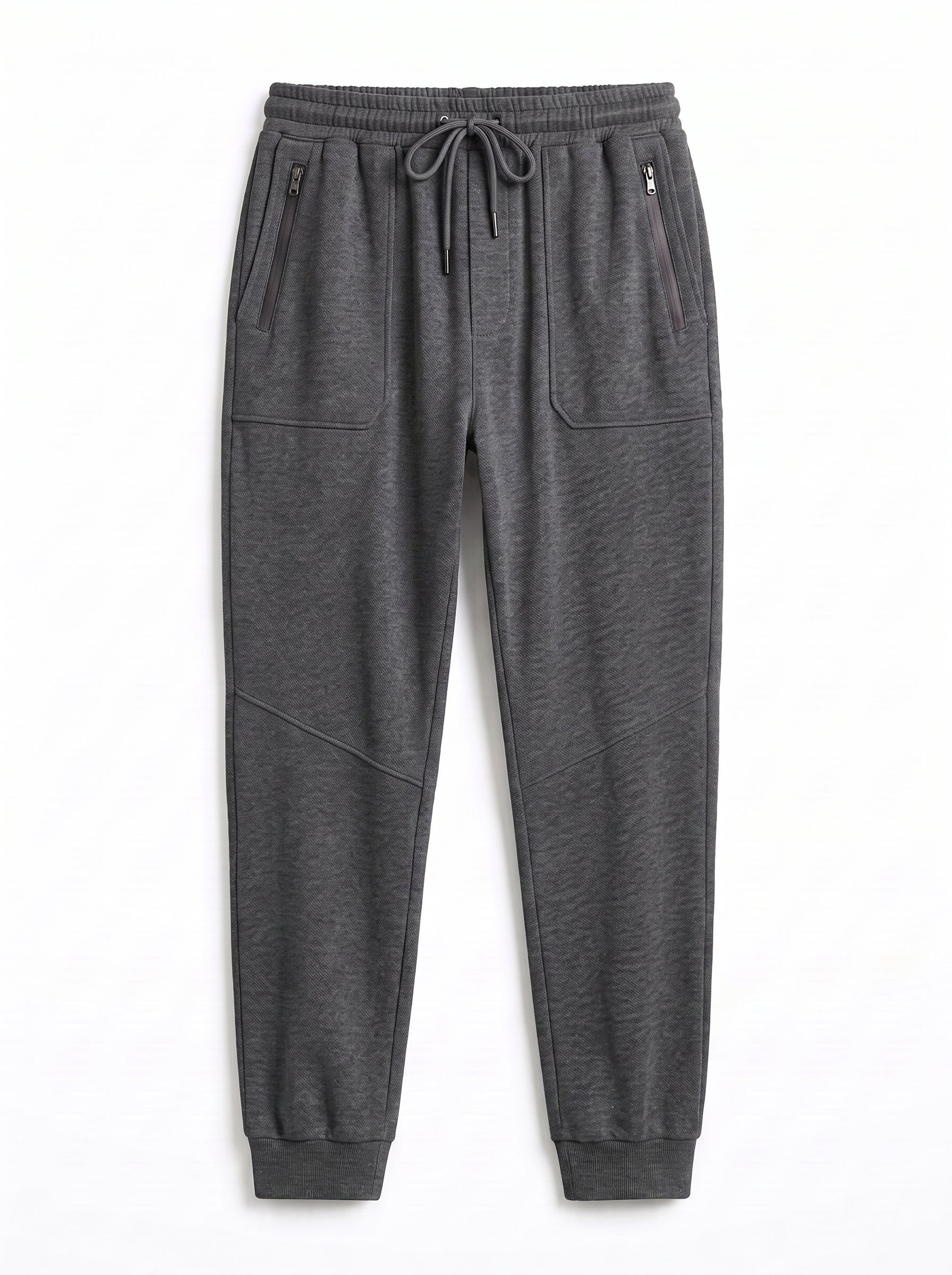 Gray Regular Fit Jogger Trousers